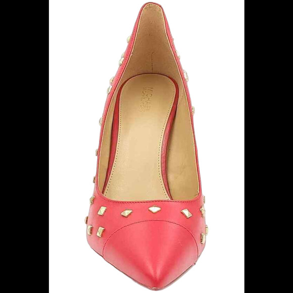 Michael Kors Women's Keke Toe Cap Pump Crimson Red - Medium - Picture 2 of 3